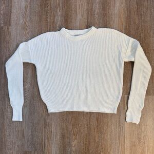 NWOT Urban Outfitters Cream Crew Neck Sweater